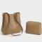 Geantă Amanda Toffee din piele ecologică cu accesorii - stil compact și practic
