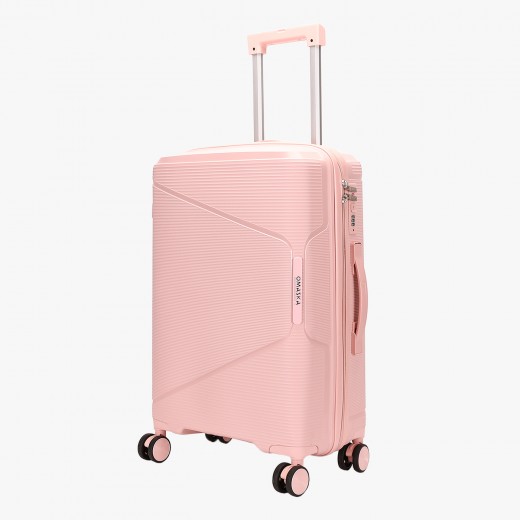 Valiză Fly XL Baby Pink Expandable