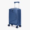 Valiză Fly S Steel Blue Front Pocket