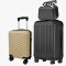 Set de Valize Dynamic S Mini Gold + Bruno XL Plus Galactic Black