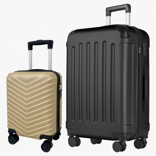 Set de Valize Dynamic S Mini Gold + Bruno M Galactic Black