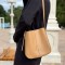 Geantă Amanda Toffee din piele ecologică cu accesorii - stil compact și practic