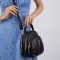 Rucsac Sandy Black 2 în 1 din piele ecologică cu ieșire pentru căști
