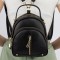 Rucsac Sandy Black 2 în 1 din piele ecologică cu ieșire pentru căști
