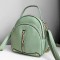 Rucsac Sandy Pistachio 2 în 1 din piele ecologică cu ieșire pentru căști