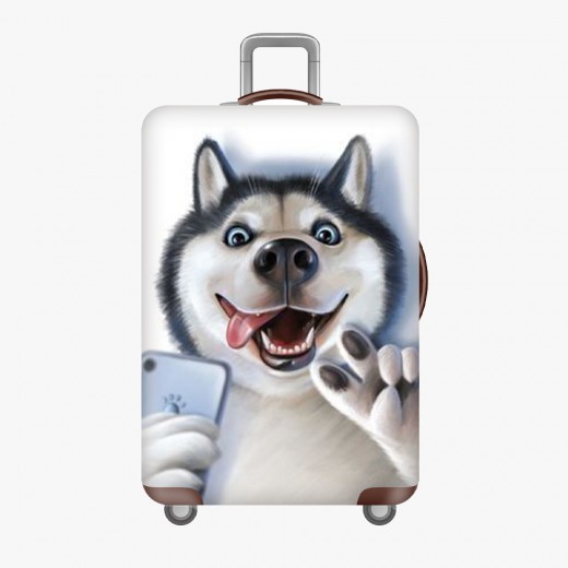 Husa pentru valiza Selfie Husky marimea M